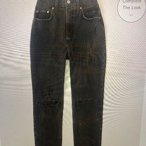 Abercrombie curve love ultra high rise 90s straight jean